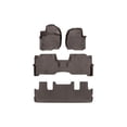 thumbnail image 1 of WeatherTech Custom Fit FloorLiners compatible with 2018-2024 Lincoln Navigator L - Complete Set (1st, 2nd, & 3rd Row), Cocoa, 1 of 5