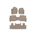 thumbnail image 1 of WeatherTech Custom Fit FloorLiners compatible with 2018-2024 Lincoln Navigator L - Complete Set (1st, 2nd, & 3rd Row), Tan, 1 of 5