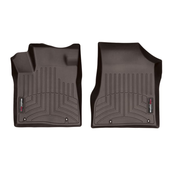 WeatherTech Custom Fit FloorLiners compatible with 2019-2024 Nissan Murano - 1st Row (Driver & Passenger), Cocoa