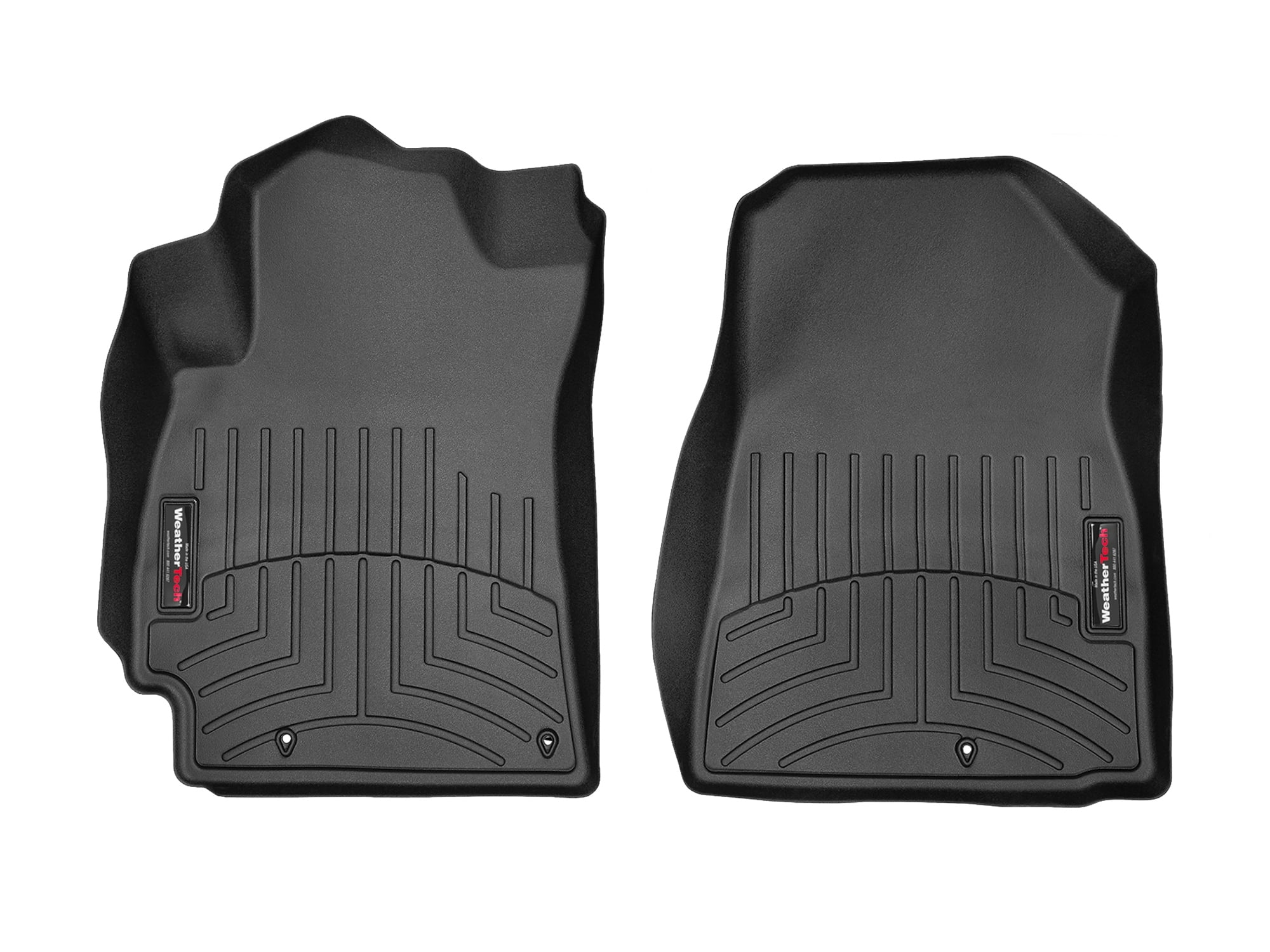 WeatherTech Custom Fit FloorLiners compatible with 2019-2024 Kia Forte - 1st Row (Driver & Passenger), Black
