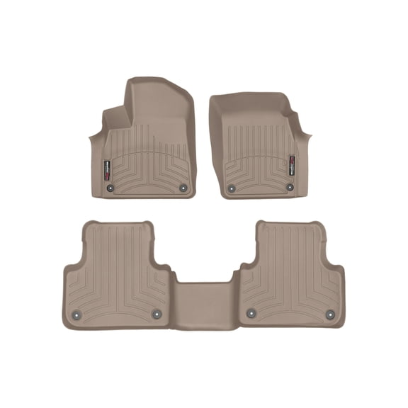 WeatherTech Custom Fit FloorLiners compatible with Lamborghini Urus, urusse - 1st & 2nd Row, Tan