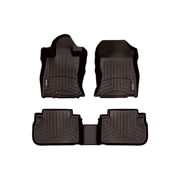 WeatherTech Custom Fit FloorLiners compatible with Subaru Forester, Forester Wilderness - 1st & 2nd Row, Cocoa