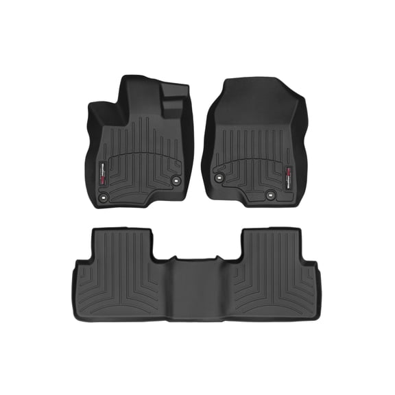 WeatherTech Custom Fit FloorLiners compatible with 2019-2026 Acura RDX - 1st & 2nd Row, Black