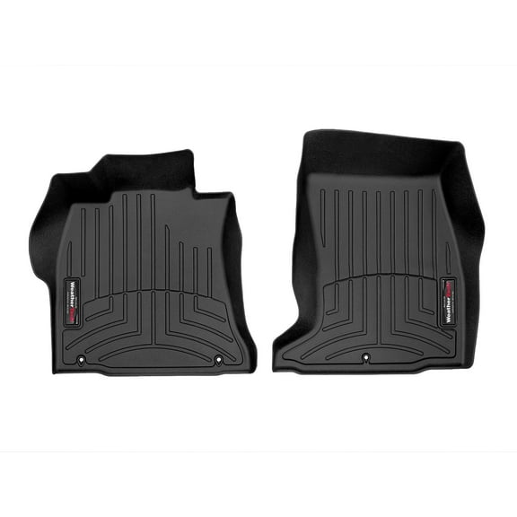 WeatherTech Custom Fit FloorLiners compatible with 2019-2026 Genesis G70 - 1st Row (Driver & Passenger), Black
