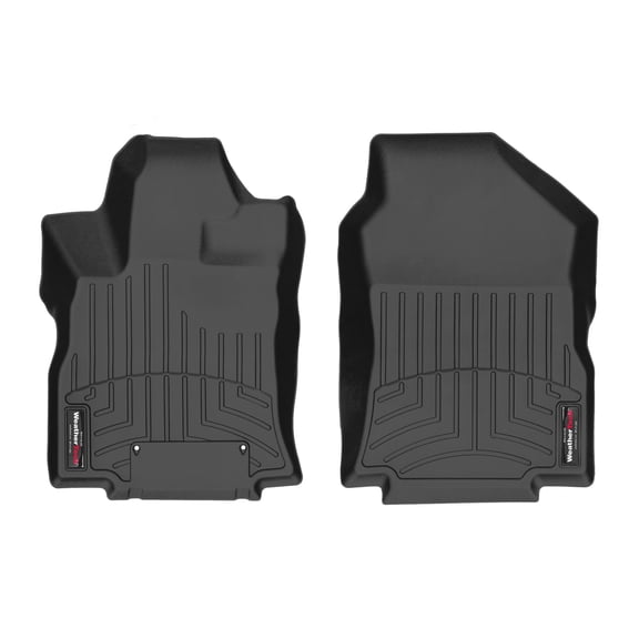 WeatherTech Custom Fit FloorLiners compatible with 2019-2026 Subaru Ascent - 1st Row (Driver & Passenger), Black