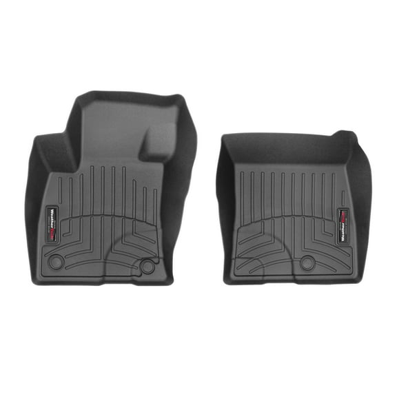WeatherTech Custom Fit FloorLiners compatible with 2021-2021 Ford Escape - 1st Row (Driver & Passenger), Black