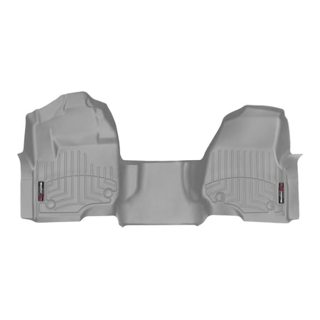 WeatherTech Custom Fit FloorLiners compatible with 2020-2022 Ford Super Duty - 1st Row - Over The Hump, Grey