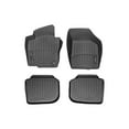thumbnail image 1 of WeatherTech Custom Fit FloorLiners compatible with 2020-2022 VW Passat - 1st & 2nd Row (2-pc. Rear Liner), Black, 1 of 5