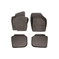 thumbnail image 1 of WeatherTech Custom Fit FloorLiners compatible with 2020-2022 VW Passat - 1st & 2nd Row (2-pc. Rear Liner), Cocoa, 1 of 5
