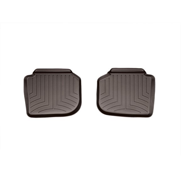 WeatherTech Custom Fit FloorLiners compatible with 2020-2022 VW Passat - 2nd Row (2-Piece Liner), Cocoa