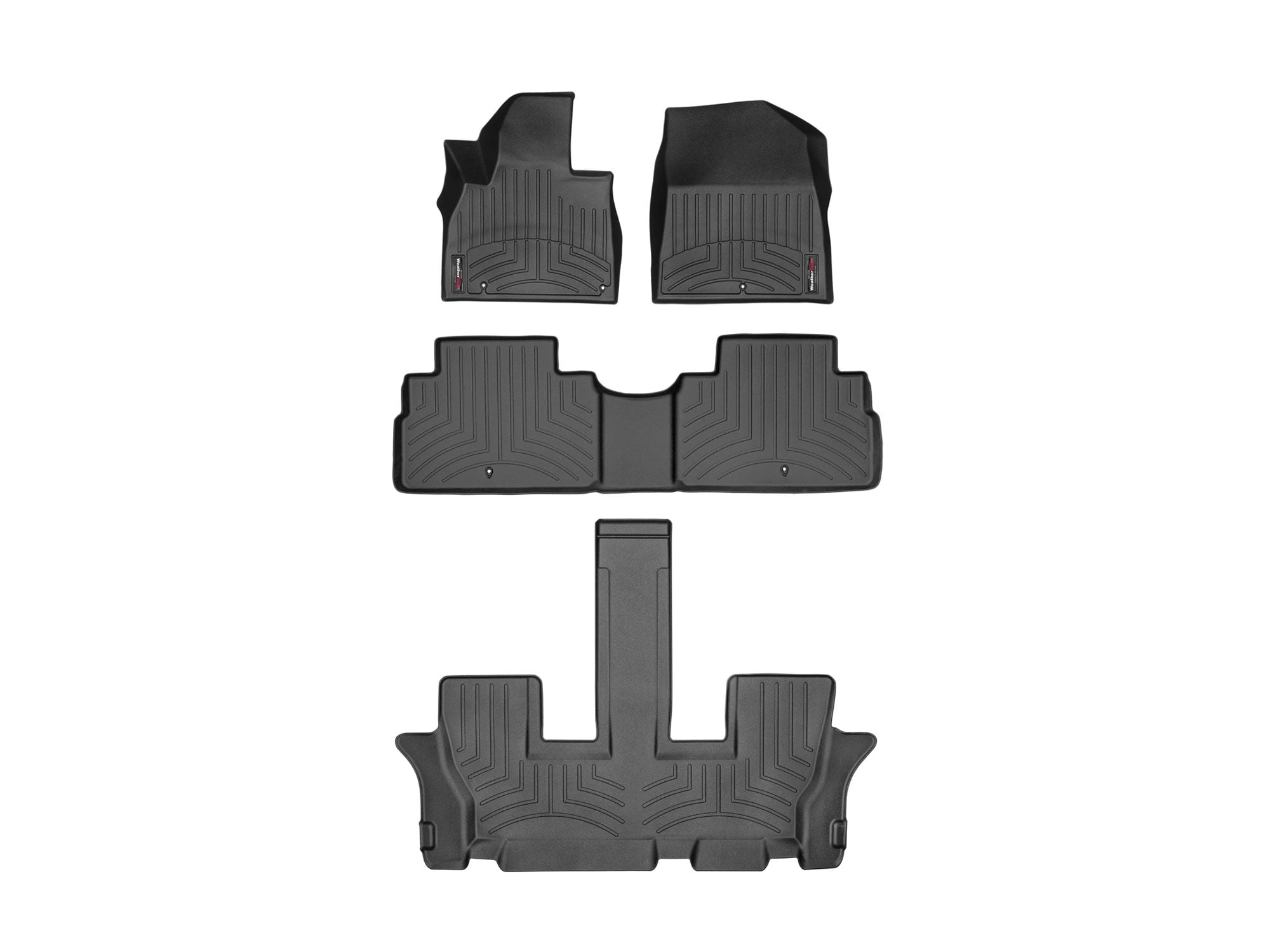 WeatherTech Custom Fit FloorLiners compatible with 20202025 Kia Telluride Complete Set (1st