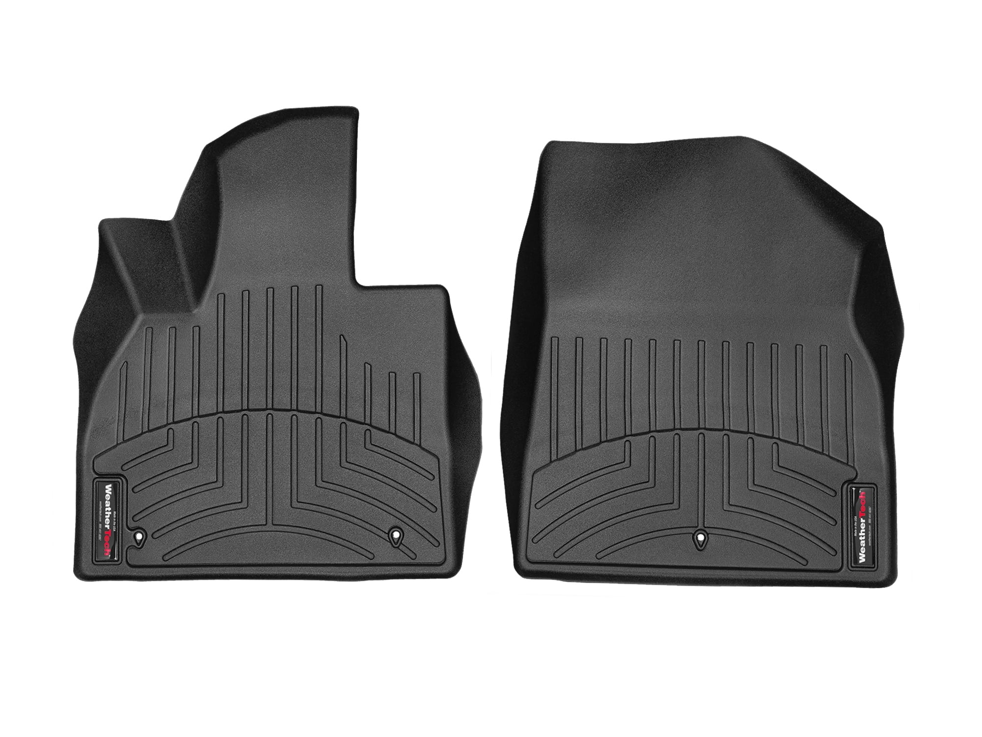 WeatherTech Custom Fit FloorLiners compatible with 2020-2025 Hyundai Palisade - 1st Row (Driver & Passenger), Black