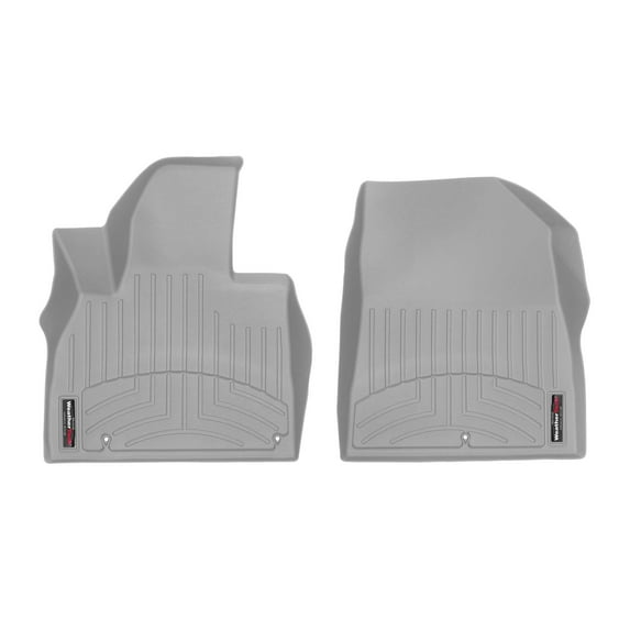 WeatherTech Custom Fit FloorLiners compatible with 2020-2025 Kia Telluride - 1st Row (Driver & Passenger), Grey