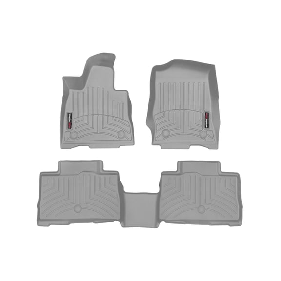 WeatherTech Custom Fit FloorLiners compatible with 2020-2026 Lincoln Aviator - 1st & 2nd Row, Grey
