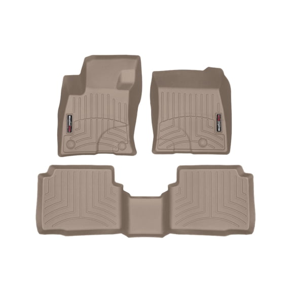 WeatherTech Custom Fit FloorLiners compatible with 2020-2026 Lincoln Corsair - 1st & 2nd Row, Tan