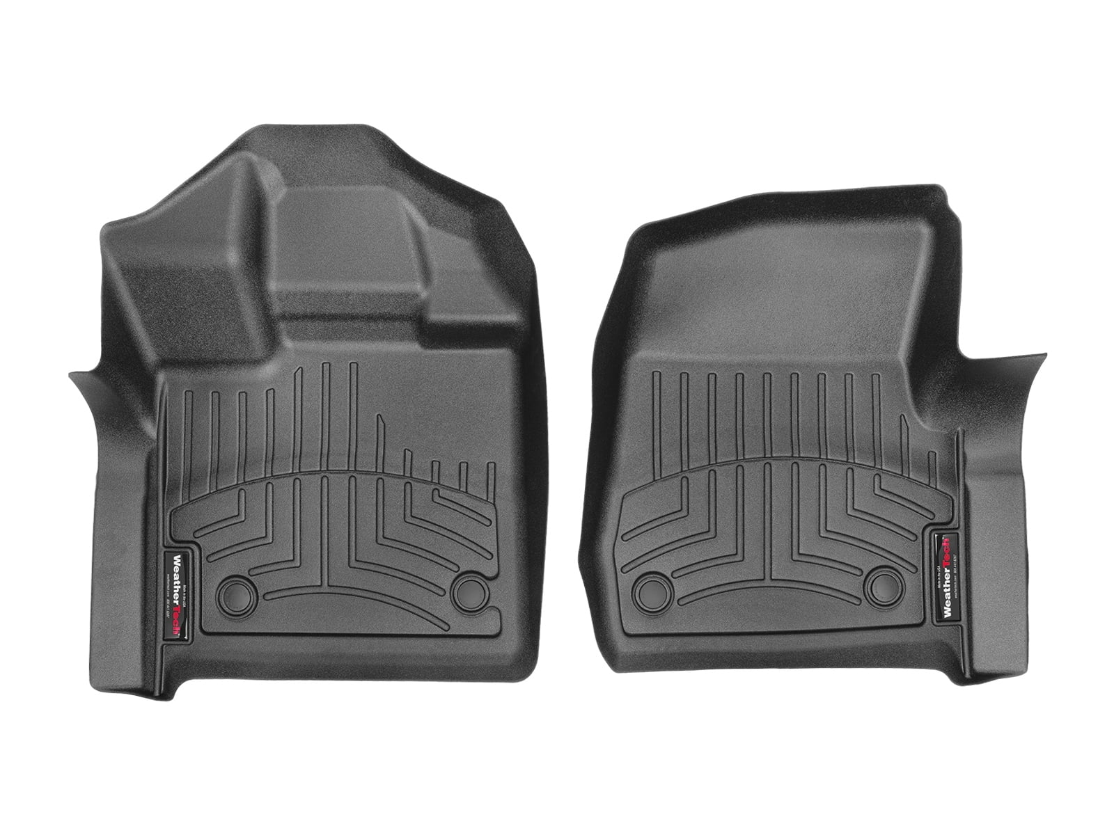 WeatherTech Custom Fit FloorLiners compatible with 2015-2020 Ford F-150 - 1st Row (Driver & Passenger), Black