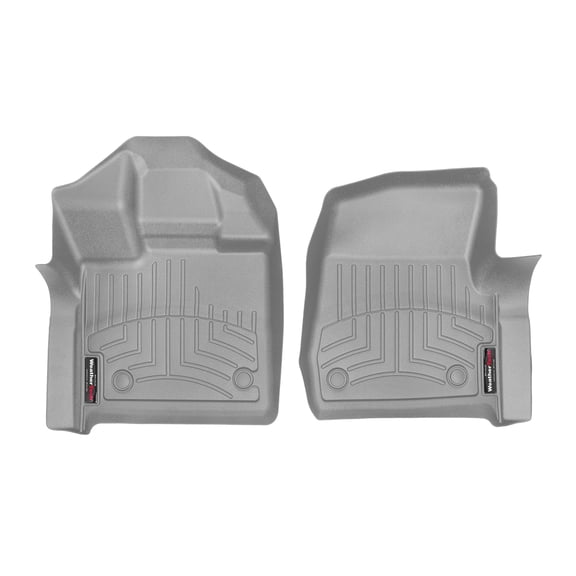 WeatherTech Custom Fit FloorLiners compatible with 2015-2020 Ford F-150 - 1st Row (Driver & Passenger), Grey