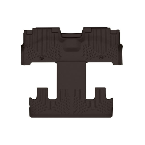 WeatherTech Custom Fit FloorLiners compatible with 2021-2024 Ford Expedition Max - One piece - 2nd and 3rd row coverage, Cocoa