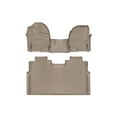 thumbnail image 1 of WeatherTech Custom Fit FloorLiners compatible with 2015-2020 Ford F-150 - 1st Row Over-The-Hump & 2nd Row, Tan, 1 of 5