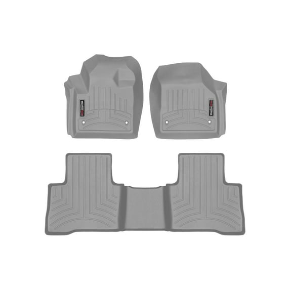 WeatherTech Custom Fit FloorLiners compatible with Toyota RAV4 Prime, RAV4 Plug-In Hybrid - 1st & 2nd Row, Grey