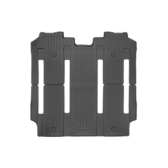 WeatherTech Custom Fit FloorLiners compatible with 2025-2025 Toyota Sienna - One piece - 2nd and 3rd row coverage, Black