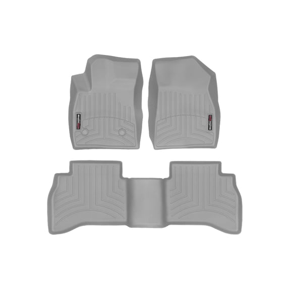 WeatherTech Custom Fit FloorLiners compatible with 2021-2026 Chevrolet TrailBlazer - 1st & 2nd Row, Grey