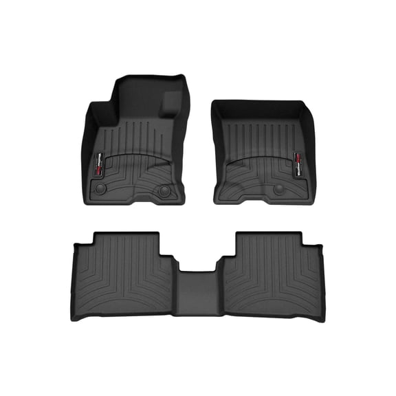 WeatherTech Custom Fit FloorLiners compatible with 2021-2026 Lincoln Corsair - 1st & 2nd Row, Black