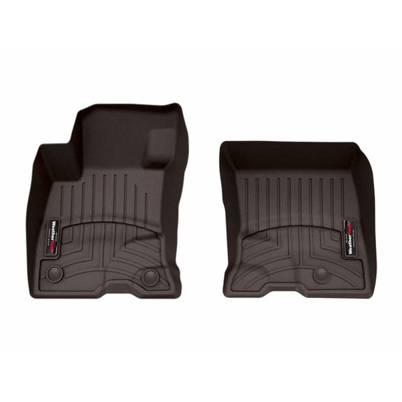 WeatherTech Custom Fit FloorLiners compatible with 2021-2026 Lincoln Corsair - 1st Row (Driver & Passenger), Cocoa