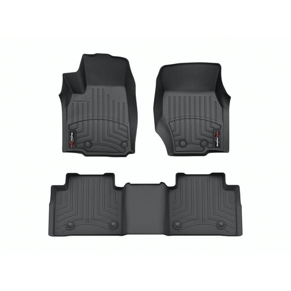 WeatherTech Custom Fit FloorLiners compatible with 2023-2026 Jeep Grand Cherokee - 1st & 2nd Row, Black