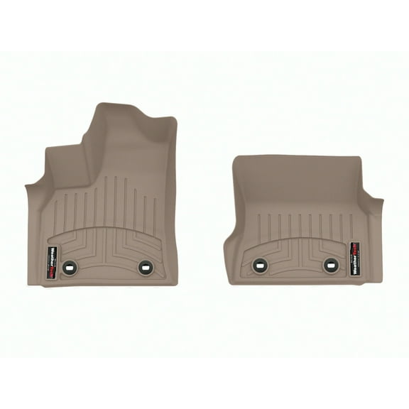 WeatherTech Custom Fit FloorLiners compatible with 2022-2024 Lexus LX - 1st Row (Driver & Passenger), Tan