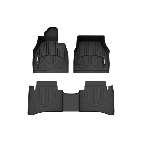 WeatherTech Custom Fit FloorLiners compatible with 2022-2023 Mercedes EQS Sedan - 1st & 2nd Row, Black