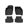 thumbnail image 1 of WeatherTech Custom Fit FloorLiners compatible with 2022-2024 Audi A3 - 1st & 2nd Row (2-pc. Rear Liner), Black, 1 of 5