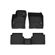WeatherTech Custom Fit FloorLiners compatible with 2022-2024 Ford Maverick - 1st & 2nd Row, Black