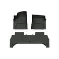thumbnail image 1 of WeatherTech Custom Fit FloorLiners compatible with 2022-2024 Rivian R1T - 1st & 2nd Row, Black, 1 of 5