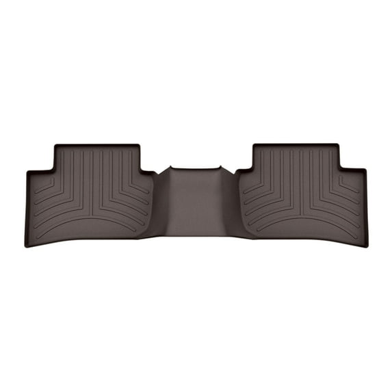 WeatherTech Custom Fit FloorLiners compatible with 2022-2025 Toyota Corolla Cross - 2nd Row, Cocoa