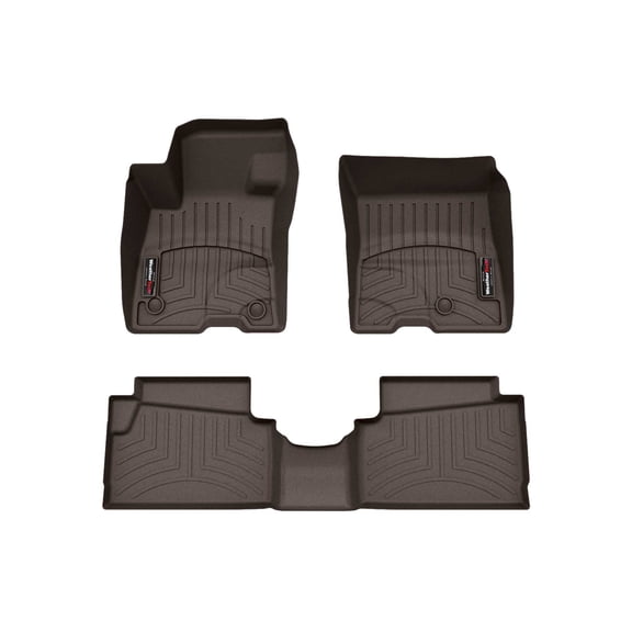 WeatherTech Custom Fit FloorLiners compatible with 2022-2026 Ford Maverick Hybrid - 1st & 2nd Row, Cocoa