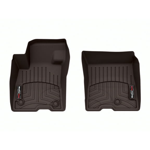 WeatherTech Custom Fit FloorLiners compatible with 2022-2026 Ford Maverick Hybrid - 1st Row (Driver & Passenger), Cocoa