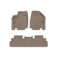 thumbnail image 1 of WeatherTech Custom Fit FloorLiners compatible with Infiniti QX60, qx65 - 1st & 2nd Row, Tan, 1 of 5