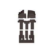 WeatherTech Custom Fit FloorLiners compatible with 2022-2027 Kia Carnival - Complete Set 1st, 2nd, 3rd Row, Cocoa