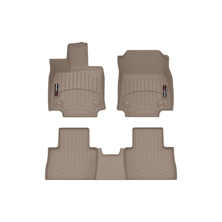 WeatherTech Custom Fit FloorLiners compatible with 2022-2026 Lexus NX - 1st & 2nd Row, Tan