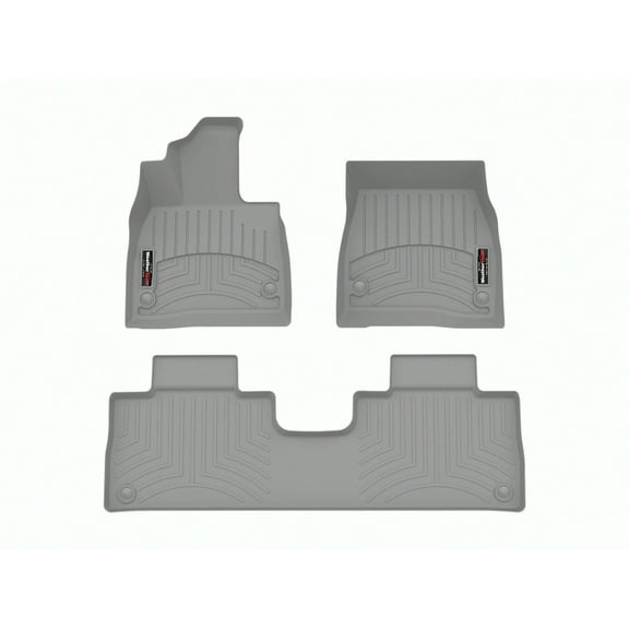 WeatherTech Custom Fit FloorLiners compatible with 2023-2026 Mercedes EQS SUV - 1st & 2nd Row, Grey