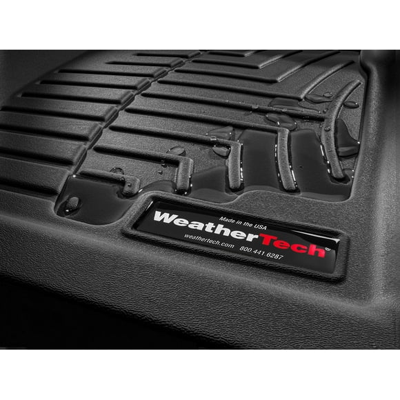 WeatherTech Custom Fit FloorLiners compatible with 2023-2024 Toyota Corolla Cross Hybrid - 1st & 2nd Row, Black