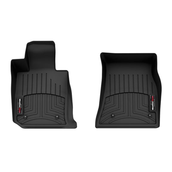 WeatherTech Custom Fit FloorLiners compatible with 2023-2026 BMW M2 (G87) - 1st Row (Driver & Passenger), Black