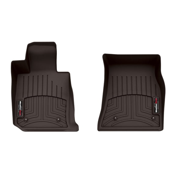 WeatherTech Custom Fit FloorLiners compatible with 2023-2026 BMW M2 (G87) - 1st Row (Driver & Passenger), Cocoa