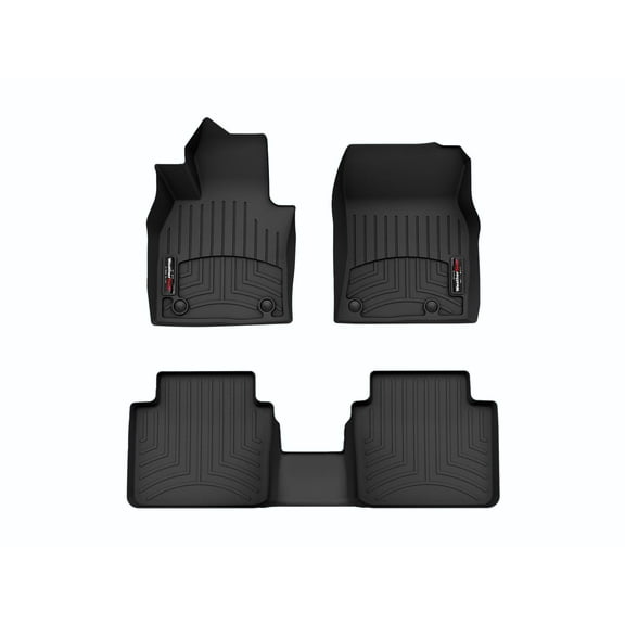 WeatherTech Custom Fit FloorLiners compatible with 2023-2026 Mazda CX-50 - 1st & 2nd Row, Black