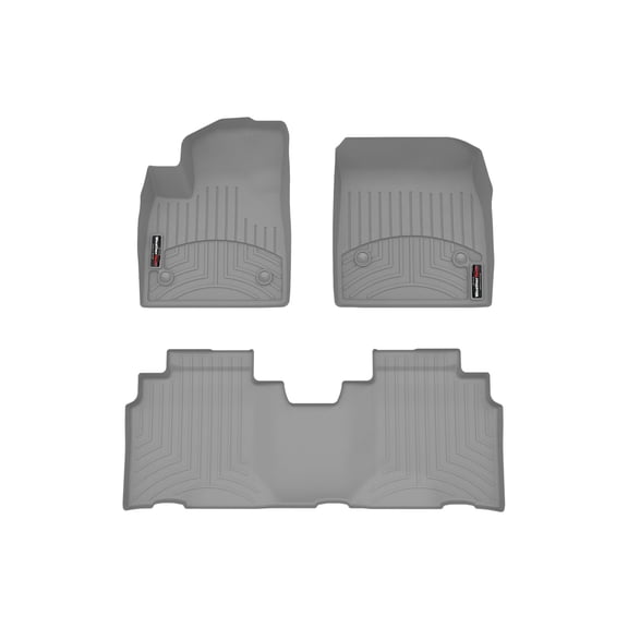 WeatherTech Custom Fit FloorLiners compatible with 2024-2024 Acura ZDX - 1st & 2nd Row, Grey