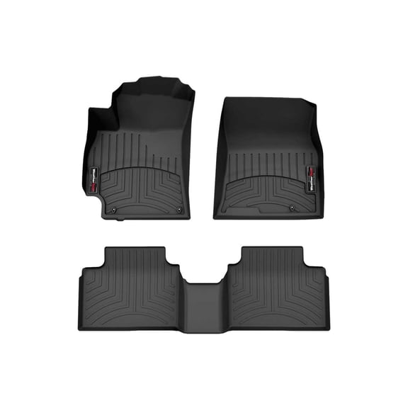 WeatherTech Custom Fit FloorLiners compatible with 2025-2026 Kia k4 - 1st & 2nd Row, Black