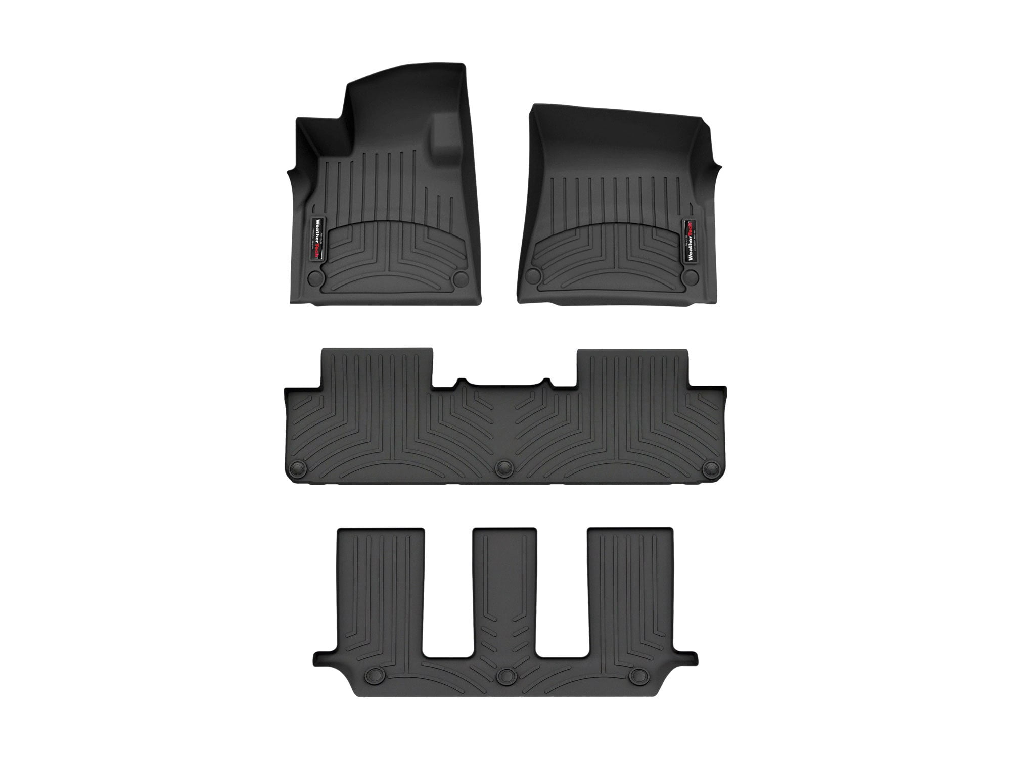 Weathertech For Rivian R1s WeatherTech Custom Fit FloorLiners compatible with 2025-2025 Rivian R1S ...