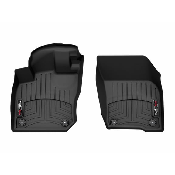 WeatherTech Custom Fit FloorLiners compatible with 2025-2026 VW Tiguan - 1st Row (Driver & Passenger), Black