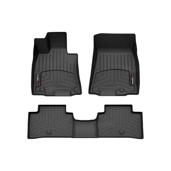 WeatherTech Custom Fit FloorLiners compatible with 2026-2026 Genesis Electrified GV70 - 1st & 2nd Row, Black